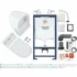 Комплект инсталляции GROHE Solido Perfect 4 в 1 с подвесным унитазом Lecico Serel и сиденьем (39186000) Комплект инсталляции GROHE Solido Perfect 4 в 1 с подвесным унитазом Lecico Serel и сиденьем (39186000)
