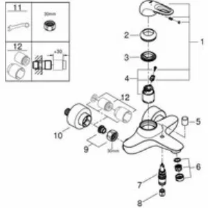 Смеситель для ванны GROHE Eurostyle, белая луна (33591LS3/U) (царапины на корпусе) Смеситель для ванны GROHE Eurostyle, белая луна (33591LS3/U) (царапины на корпусе)