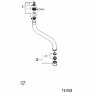 Излив для кухонных настенных смесителей GROHE, хром (13052000) Излив для кухонных настенных смесителей GROHE, хром (13052000)