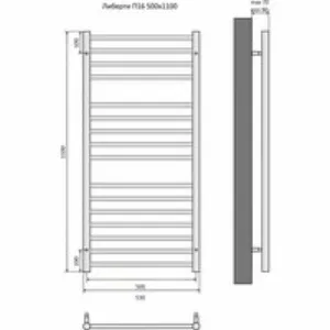 Полотенцесушитель водяной Aquatek Либерти П16 500x1100, хром AQ RR1610CH Полотенцесушитель водяной Aquatek Либерти П16 500x1100, хром AQ RR1610CH