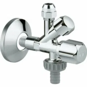 Вентиль угловой комбинированный GROHE 3/8 дюйма, хром (22033000) Вентиль угловой комбинированный GROHE 3/8 дюйма, хром (22033000)