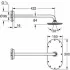 Верхний душ GROHE Rainshower Veris 300x150, 1 режим, 422 мм, белая луна (26170LS0) Верхний душ GROHE Rainshower Veris 300x150, 1 режим, 422 мм, белая луна (26170LS0)