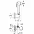 Душевой набор с угловым вентилем, 1 вид струи, GROHE Tempesta Trigger Spray, хром, (26357000) Душевой набор с угловым вентилем, 1 вид струи, GROHE Tempesta Trigger Spray, хром, (26357000)