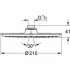 Верхний душ GROHE Rainshower Cosmopolitan 210, 9,5 л/мин, 1 режим, хром (28373000) Верхний душ GROHE Rainshower Cosmopolitan 210, 9,5 л/мин, 1 режим, хром (28373000)