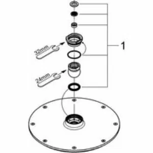 Верхний душ GROHE Rainshower Cosmopolitan 210, 9,5 л/мин, 1 режим, хром (28373000) Верхний душ GROHE Rainshower Cosmopolitan 210, 9,5 л/мин, 1 режим, хром (28373000)