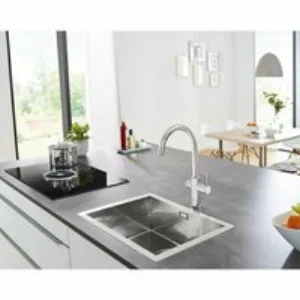 Смеситель для кухонной мойки GROHE Blue Home с системой фильтрации, охлаждения и газирования воды, хром (31455000) Смеситель для кухонной мойки GROHE Blue Home с системой фильтрации, охлаждения и газирования воды, хром (31455000)