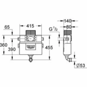 Смывной бачок для унитаза GROHE Euro Ceramic (38422000) Смывной бачок для унитаза GROHE Euro Ceramic (38422000)