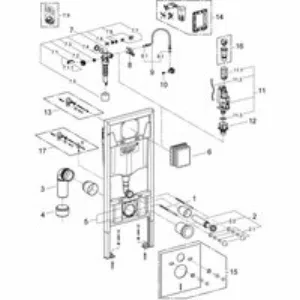 Система инсталляции для подвесного унитаза GROHE Rapid SL (38897000) Система инсталляции для подвесного унитаза GROHE Rapid SL (38897000)