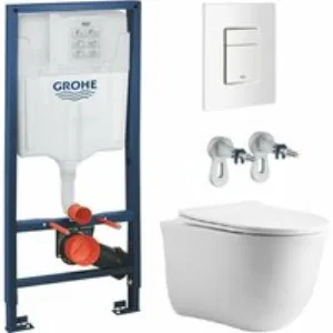 Комплект инсталляции GROHE 38772SH0 с унитазом Aquatek КЛАССИК и сиденьем с микролифтом (NW0156/S) Комплект инсталляции GROHE 38772SH0 с унитазом Aquatek КЛАССИК и сиденьем с микролифтом (NW0156/S)