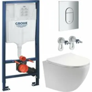Комплект инсталляции GROHE NW0145/S с унитазом Aquatek ЕВРОПА и сиденьем с микролифтом (NW0163/S) Комплект инсталляции GROHE NW0145/S с унитазом Aquatek ЕВРОПА и сиденьем с микролифтом (NW0163/S)
