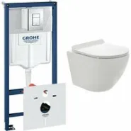 Комплект инсталляции GROHE 38775001 с унитазом AQUAme AQM2002PRO и сиденьем с микролифтом (NW0168/S)