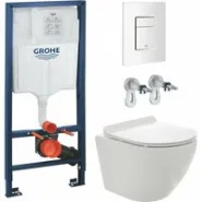 Комплект инсталляции GROHE 38772SH0 с унитазом AQUAme AQM2002PRO и сиденьем с микролифтом (NW0178/S)