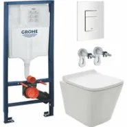 Комплект инсталляции GROHE 38772SH0 с унитазом AQUAme AQM2004 и сиденьем с микролифтом (NW0179/S)