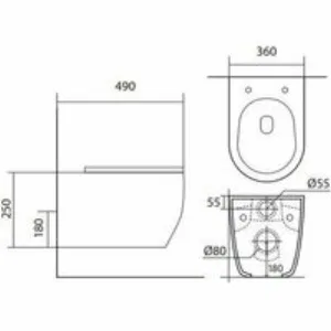 Унитаз Aquatek ЕВРОПА подвесной с сиденьем с микролифтом, белый AQ1106-00 Унитаз Aquatek ЕВРОПА подвесной с сиденьем с микролифтом, белый AQ1106-00