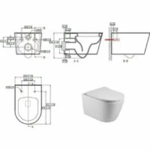 Унитаз Aquatek БЕТТА подвесной с сиденьем с микролифтом, белый AQ1253W-00 Унитаз Aquatek БЕТТА подвесной с сиденьем с микролифтом, белый AQ1253W-00