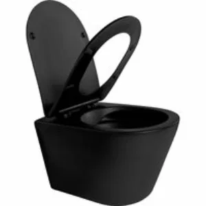 Унитаз Aquatek ВЕГА подвесной с сиденьем с микролифтом, матовый черный AQ1905-MB Унитаз Aquatek ВЕГА подвесной с сиденьем с микролифтом, матовый черный AQ1905-MB