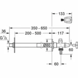 Наружный вентиль GROHE Eggeman Eurotec, хром (41208000) Наружный вентиль GROHE Eggeman Eurotec, хром (41208000)