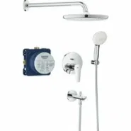 Душевая система GROHE BauEdge со смесителем для ванны, хром (25291000)