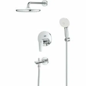 Душевая система GROHE BauEdge со смесителем для ванны, хром (25291000) Душевая система GROHE BauEdge со смесителем для ванны, хром (25291000)