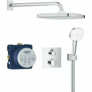 Душевая система GROHE Grontherm с термостатом для душа, хром (34871000) Душевая система GROHE Grontherm с термостатом для душа, хром (34871000)