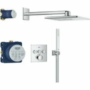 Душевая система GROHE SmartControl с термостатом для душа, хром (34873000) Душевая система GROHE SmartControl с термостатом для душа, хром (34873000)