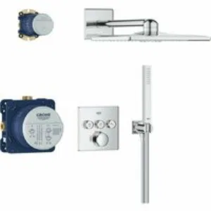 Душевая система GROHE SmartControl с термостатом для душа, хром (34873000) Душевая система GROHE SmartControl с термостатом для душа, хром (34873000)