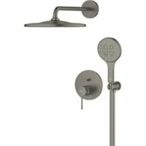 Душевая система GROHE Essence со смесителем для душа, темный графит матовый (25287AL0) Душевая система GROHE Essence со смесителем для душа, темный графит матовый (25287AL0)