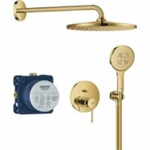 Душевая система GROHE Essence со смесителем для душа, холодный рассвет глянец (25287GL0) Душевая система GROHE Essence со смесителем для душа, холодный рассвет глянец (25287GL0)