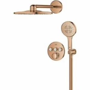 Душевая система GROHE Grohtherm SmartControl с термостатом для душа, теплый закат глянец (34863DA0) Душевая система GROHE Grohtherm SmartControl с термостатом для душа, теплый закат глянец (34863DA0)