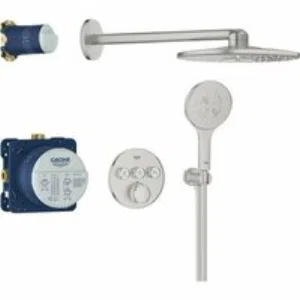 Душевая система GROHE Grohtherm SmartControl с термостатом для душа, суперсталь (34863DC0) Душевая система GROHE Grohtherm SmartControl с термостатом для душа, суперсталь (34863DC0)