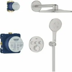 Душевая система GROHE Grohtherm SmartControl с термостатом для душа, суперсталь (34863DC0) Душевая система GROHE Grohtherm SmartControl с термостатом для душа, суперсталь (34863DC0)