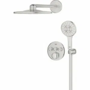 Душевая система GROHE Grohtherm SmartControl с термостатом для душа, суперсталь (34863DC0) Душевая система GROHE Grohtherm SmartControl с термостатом для душа, суперсталь (34863DC0)