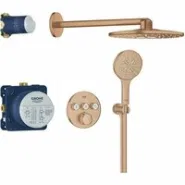 Душевая система GROHE Grohtherm SmartControl с термостатом для душа, теплый закат матовый (34863DL0)