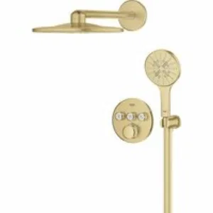 Душевая система GROHE Grohtherm SmartControl с термостатом для душа, холодный рассвет матовый (34863GN0) Душевая система GROHE Grohtherm SmartControl с термостатом для душа, холодный рассвет матовый (34863GN0)