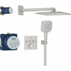 Душевая система GROHE Grohtherm SmartControl с термостатом для душа, суперсталь (34864DC0) Душевая система GROHE Grohtherm SmartControl с термостатом для душа, суперсталь (34864DC0)