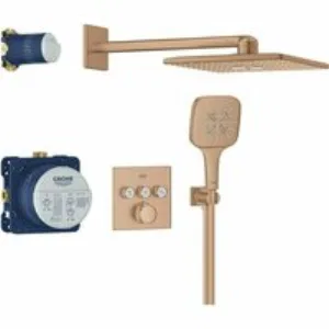 Душевая система GROHE Grohtherm SmartControl с термостатом для душа, теплый закат матовый (34864DL0) Душевая система GROHE Grohtherm SmartControl с термостатом для душа, теплый закат матовый (34864DL0)