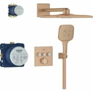 Душевая система GROHE Grohtherm SmartControl с термостатом для душа, теплый закат матовый (34864DL0) Душевая система GROHE Grohtherm SmartControl с термостатом для душа, теплый закат матовый (34864DL0)