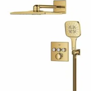 Душевая система GROHE Grohtherm SmartControl с термостатом для душа, холодный рассвет глянец (34864GL0) Душевая система GROHE Grohtherm SmartControl с термостатом для душа, холодный рассвет глянец (34864GL0)