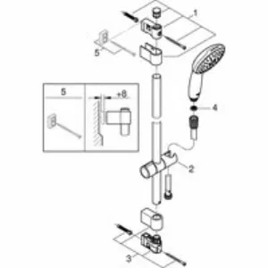 Душевой гарнитур GROHE Tempesta 110, 3 режима струи, душевая штанга 900 мм, 7,4 л/мин, хром (26771003) Душевой гарнитур GROHE Tempesta 110, 3 режима струи, душевая штанга 900 мм, 7,4 л/мин, хром (26771003)