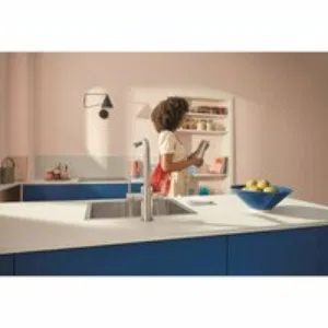 Смеситель для кухонной мойки GROHE Blue Pure Minta c вытяжным изливом, функцией фильтрации, без фильтра в комплекте, суперсталь (30601DC0) Смеситель для кухонной мойки GROHE Blue Pure Minta c вытяжным изливом, функцией фильтрации, без фильтра в комплекте, суперсталь (30601DC0)