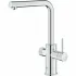 Смеситель для кухонной мойки GROHE Blue Pure Minta c вытяжным изливом, функцией фильтрации, без фильтра в комплекте, хром (30601000) Смеситель для кухонной мойки GROHE Blue Pure Minta c вытяжным изливом, функцией фильтрации, без фильтра в комплекте, хром (30601000)