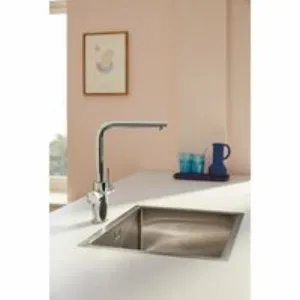 Смеситель для кухонной мойки GROHE Blue Pure Minta c вытяжным изливом, функцией фильтрации, без фильтра в комплекте, хром (30601000) Смеситель для кухонной мойки GROHE Blue Pure Minta c вытяжным изливом, функцией фильтрации, без фильтра в комплекте, хром (30601000)