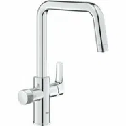 Смеситель для кухонной мойки GROHE Blue Pure Start с функцией фильтрации, без фильтра в комплекте, хром (30595000)