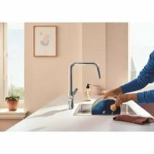 Смеситель для кухонной мойки GROHE Blue Pure Start с функцией фильтрации, с угольным фильтром в комплекте, хром (30596000) Смеситель для кухонной мойки GROHE Blue Pure Start с функцией фильтрации, с угольным фильтром в комплекте, хром (30596000)