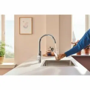 Смеситель для кухонной мойки GROHE Blue Pure Start с функцией фильтрации, с фильтром Ultrasafe в комплекте, хром (30594000) Смеситель для кухонной мойки GROHE Blue Pure Start с функцией фильтрации, с фильтром Ultrasafe в комплекте, хром (30594000)