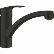 Смеситель для кухонной мойки GROHE Eurosmart с поворотным изливом, матовый черный (332812433)