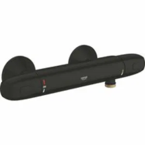 Термостат для душа GROHE Grohtherm 1000 внешнего монтажа, матовый черный (348142433) Термостат для душа GROHE Grohtherm 1000 внешнего монтажа, матовый черный (348142433)