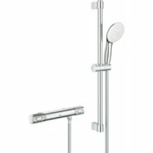 Термостат для душа GROHE Grohtherm 1000 Performance с душевым гарнитуром, хром (34836001) Термостат для душа GROHE Grohtherm 1000 Performance с душевым гарнитуром, хром (34836001)