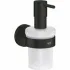 Дозатор жидкого мыла GROHE Essentials с держателем, матовый черный (1022572430) Дозатор жидкого мыла GROHE Essentials с держателем, матовый черный (1022572430)