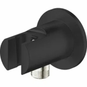 Подключение для душевого шланга GROHE Tempesta с держателем ручного душа, матовый черный (286282431) Подключение для душевого шланга GROHE Tempesta с держателем ручного душа, матовый черный (286282431)